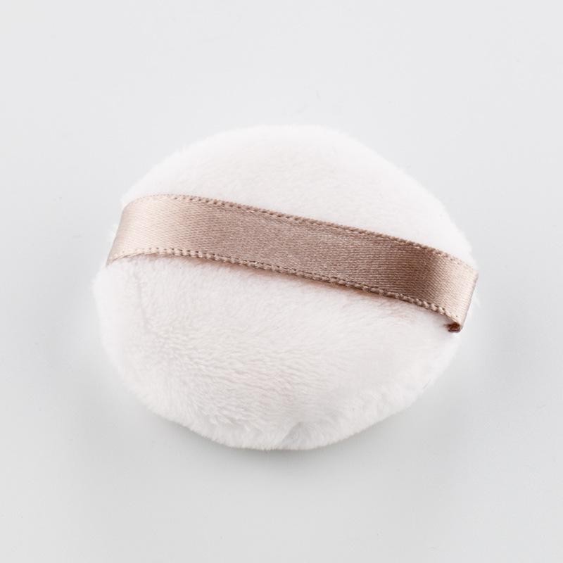 Portable Refillable Powder Compact with Mesh for Setting, Blush, and Talcum