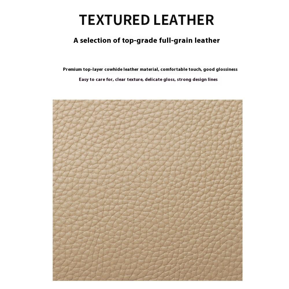 Light Luxury Leather Women's Bag Summer First-layer Cowhide Shoulder Bag Women's Versatile Portable Messenger Small Square Bag