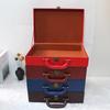 Handheld Gift Box, Vintage Multi-color Leather Hand-held Storage Box, Decorative Gift Box, Storage Box