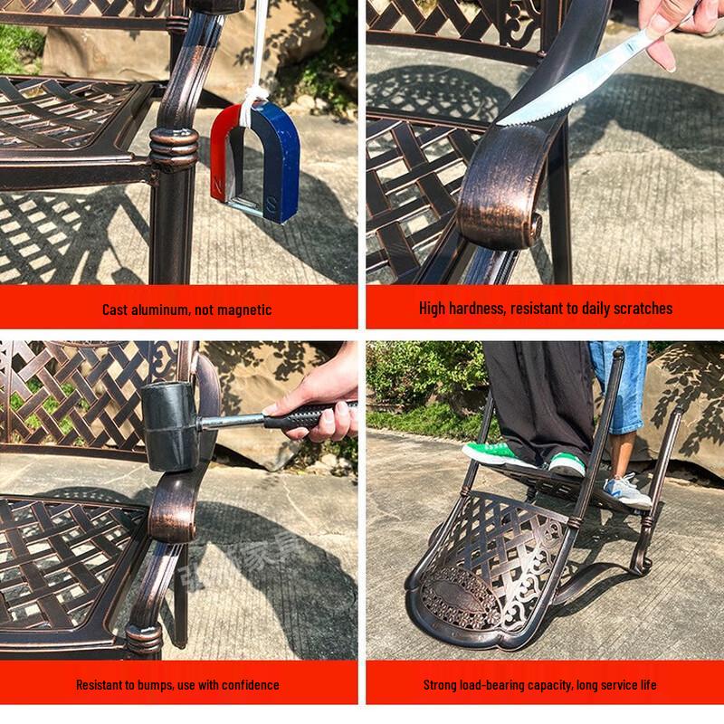 OEING Outdoor BBQ Dining Set