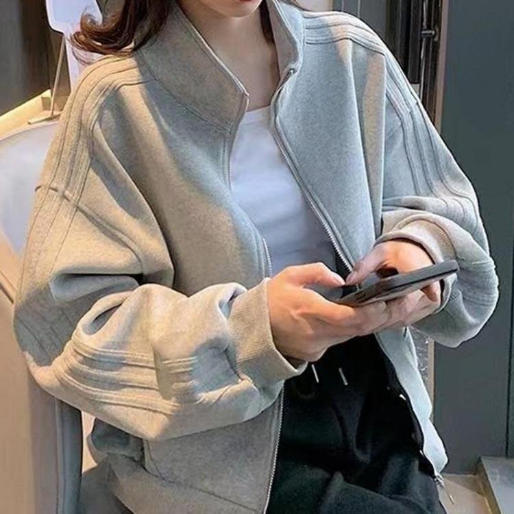 Dámská baseballová bunda Cardigan Líný styl Sportovní top na jaro a podzim Nová krátká bunda pro ženy