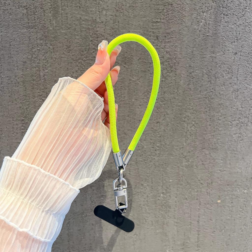 Popular Mobile Phone Lanyard Strong 8mm Nylon Rope Wrist Portable Keychain Bag Pendant Anti-loss Short