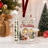 2D Flat Acrylic Christmas Holder Ornament for Hanging Gifts