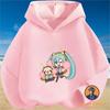 Latest Hatsune Miku New Kids Teens Fashion Cartoon Print Cotton Hoodie Fall Winter Hot Sale Trendy Stylish Best Selling