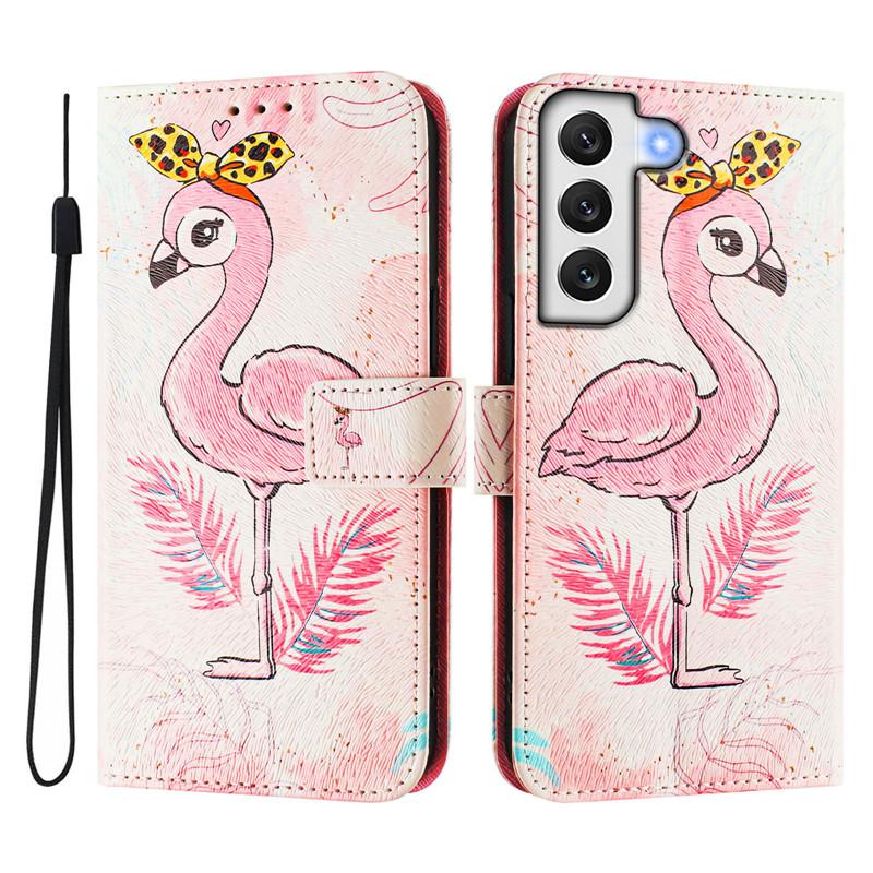 Luxury Flip Leather Case For Samsung Galaxy S21 Ultra Flip Cover On For SAM S22+ Plus S21 FE 5G Wallet Bags Flower Cases Shell