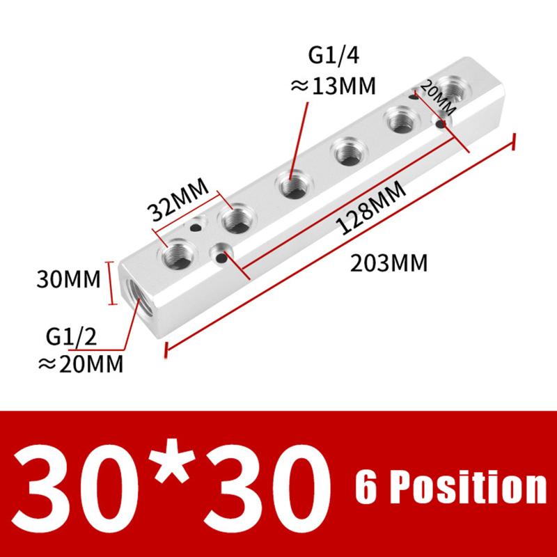 Pneumatic Air Source Distributor 1/4 Inch 1/2 Inch BSP Gas Multi Connector AL-2 AL-3 AL-4 AL-5 AL-6 for Workshop Applications