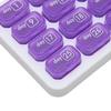 Monthly Pill Organizer One Month Small Compartments 31 Day 4 Week Pill Cases for Home Travel