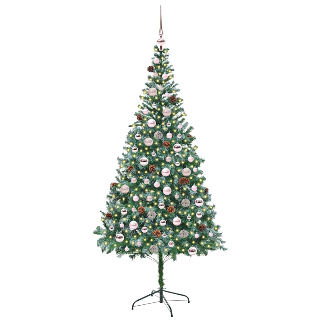 Artificial Christmas Tree Green 210 cm PVC and Steel
