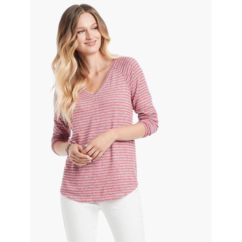 

Fall and Winter Cotton Elastic Casual Fashion Plaid Slim Looking Tops Red parquet gray bar XS