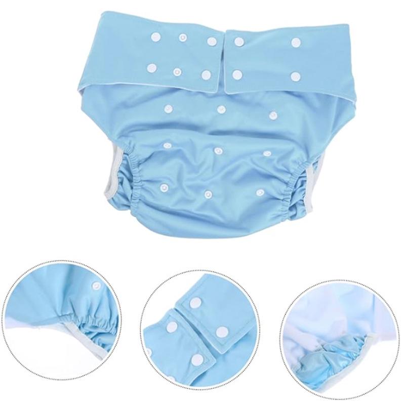 Adult Incontinence Cloth Diaper Cover - Adjustable, Anti-Leakage Pants for Bedridden Care