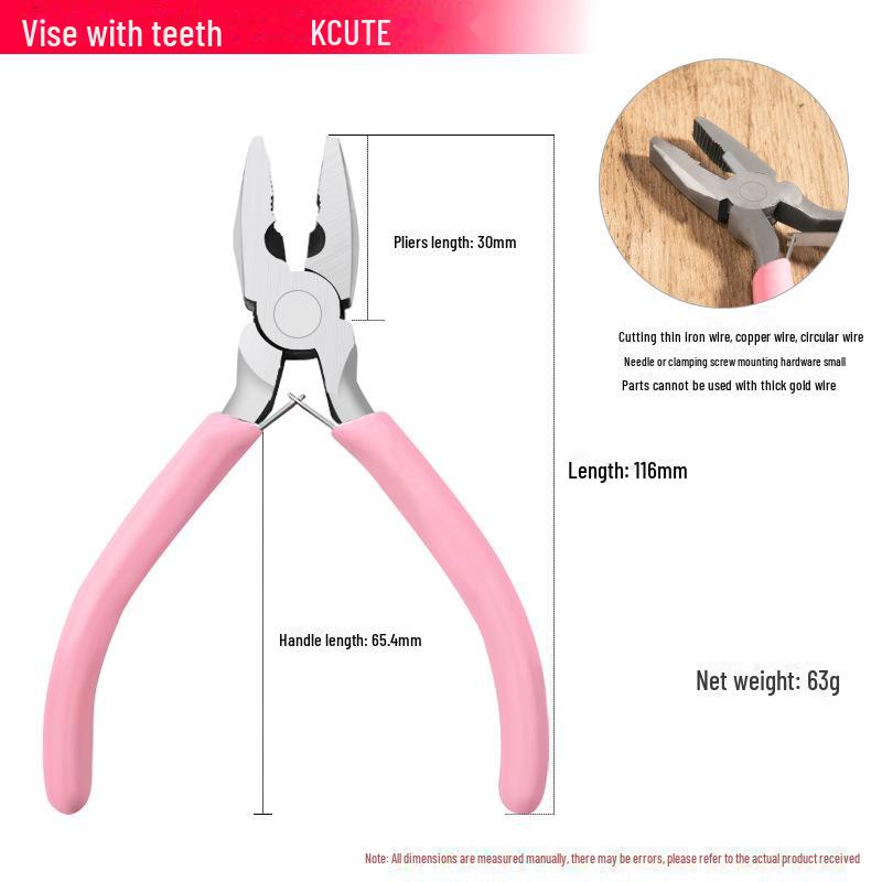 5-Inch Needle Nose, Round Nose, and Electrician Wire Stripping Pliers - Perfect for Handmade DIY Jewelry and Wiring Projects.