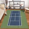 Tappeto Design Campo da Tennis Verde e Blu per Arredo Soggiorno Adatto per l'uso come antiscivolo per divani in soggiorno e camera da letto