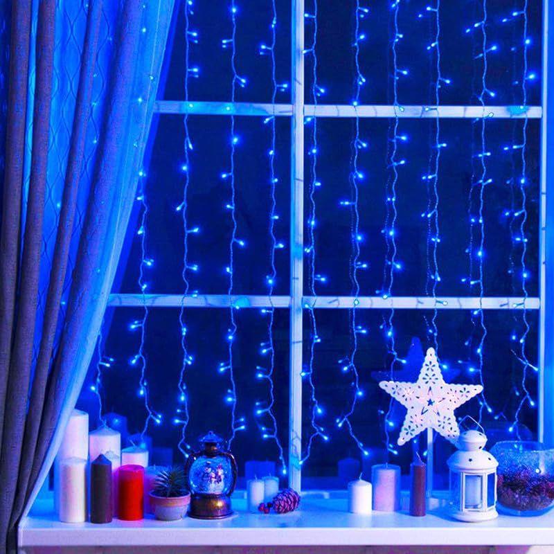 12 Meter (39Fuß) LED Reis Lichterkette – Blaue Ausgefallene Dekorative Lichter für Innen- und Außenbereich, Schlafzimmer, Hochzeits- & Festival-Ambiente 1er-Pack