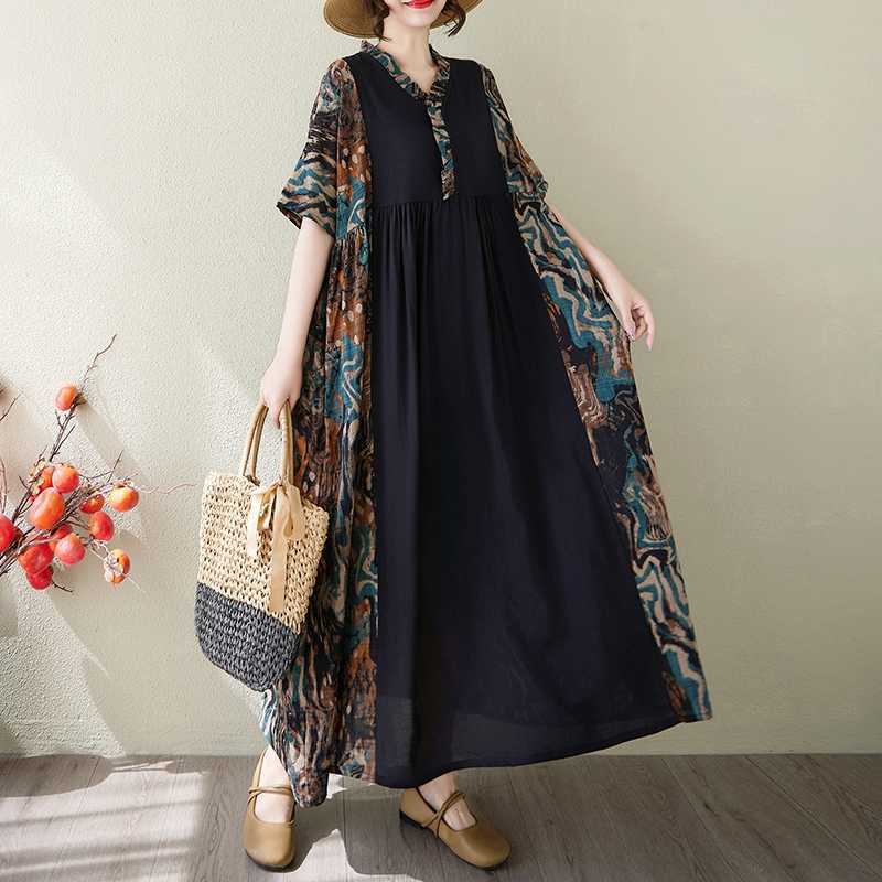 

Женское длинное платье на пуговицах спереди Large size average size