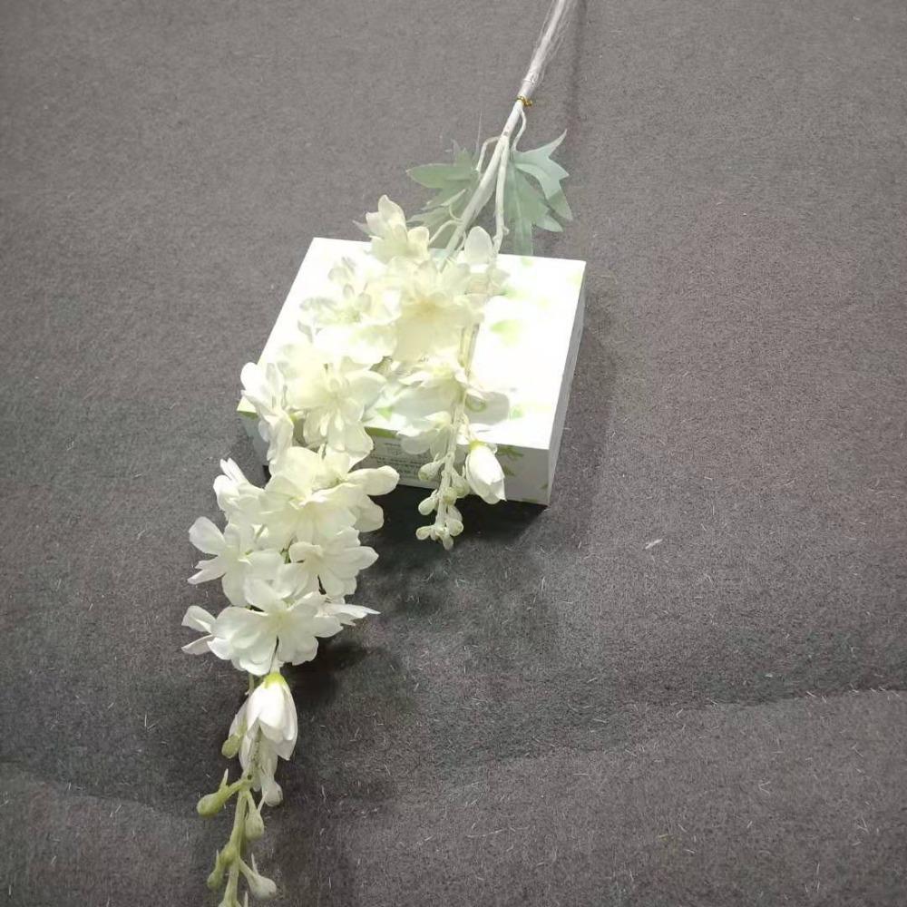 Artificial Flocking Delphinium Simulation Flowers, Wedding Flower Arrangement 2-pronged Large Delphinium Hotel Decoration Fake F