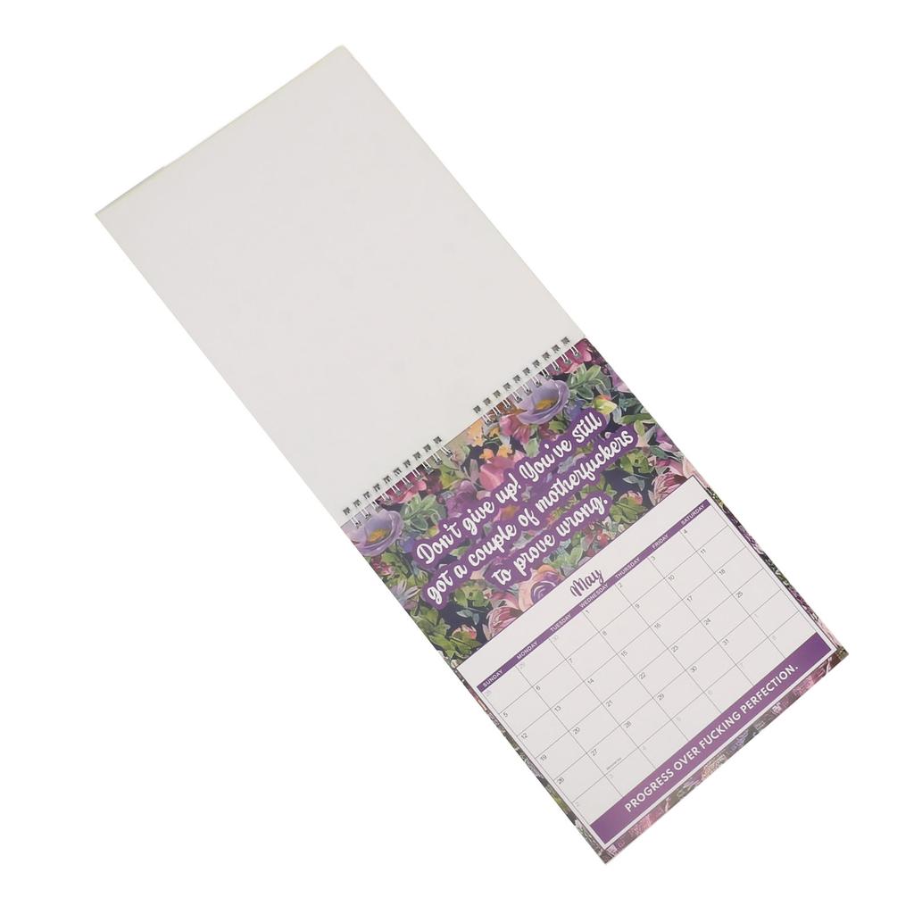 Kalendarz Biurkowy 2024 Wielofunkcyjny Innowacyjny Zabawny Gruby Papier Miesięczny Zdrowie Psychiczne Mały Biurkowy Kalen