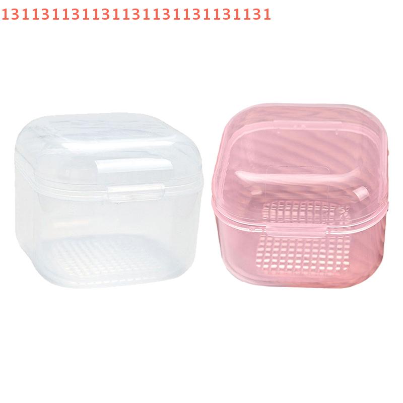 Manicure Sterilization Tool with Filter Storage for Nail Bits Portable Nail Art Drill Bits Disinfection Cleaning Box