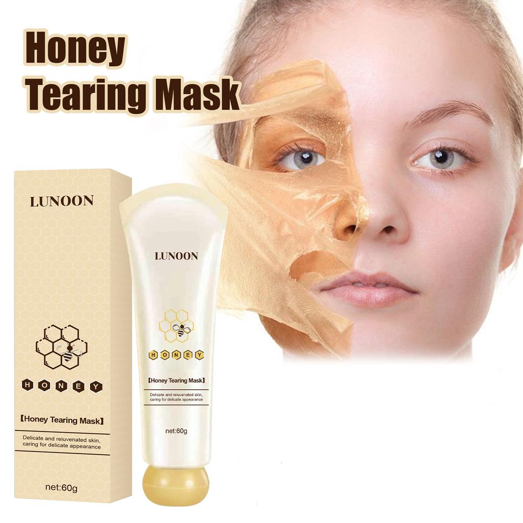 Honey Peel-off Mask Tightens Pores Reduces Blackheads Moisturizes and Hydrates Nourishes Applicator Mask