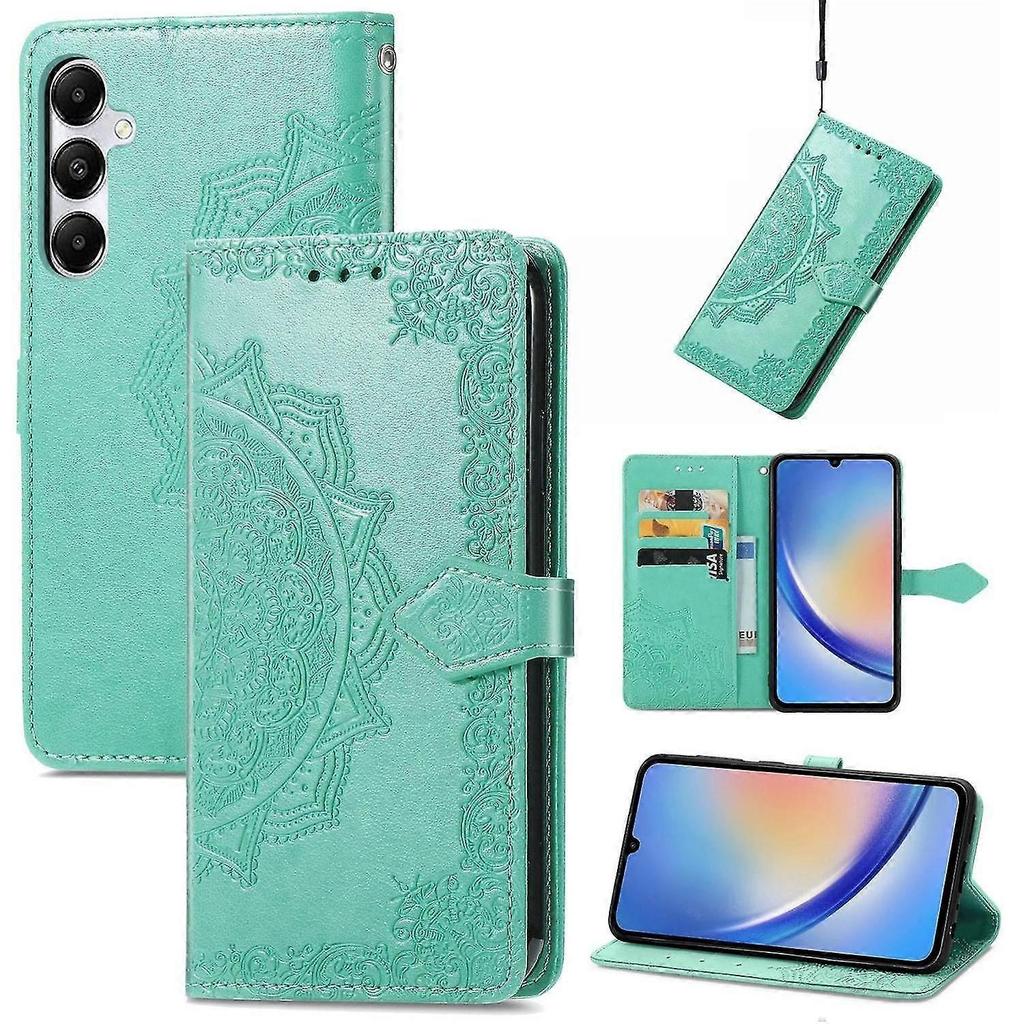 Mandala Flower Leather Case For Samsung Galaxy A35 5G