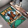 Wild West Wolf Rider Carpet suitable as a non-slip mat for the living room or bedroom sofa