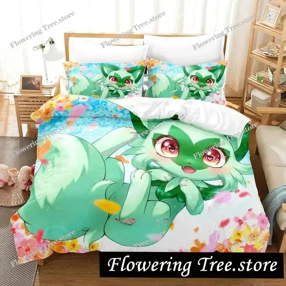 Anime Kawaii Chicas Iono Juego de Ropa de Cama Individual Twin Full Queen King Size Juego de Cama para Dormitorio de Adulto Niño Funda Nórdica Juegos Para Textiles del Hogar