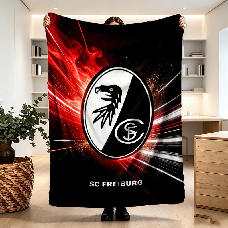 SC Freiburg Print Blanket - Soft & Comfortable, for Bedroom, Travel, Sofa, Home Decoration - Birthday Christmas Gift for Friend