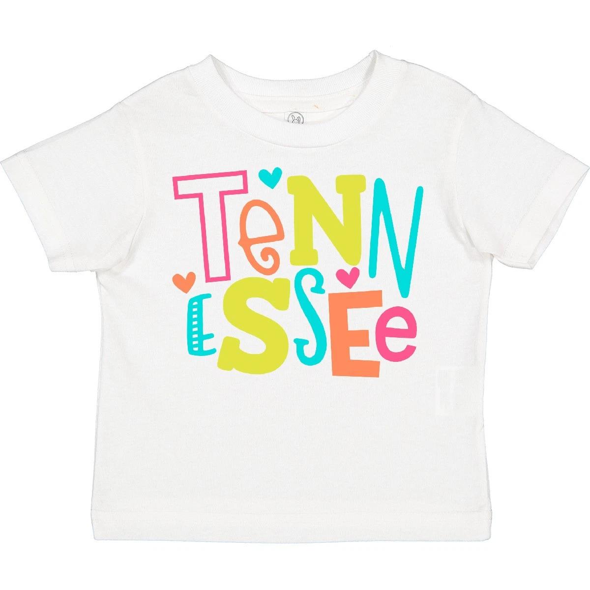 Inktastic Tennessee Toddler T-Shirt State Hearts Cute Love Child Preschooler Kid 100
