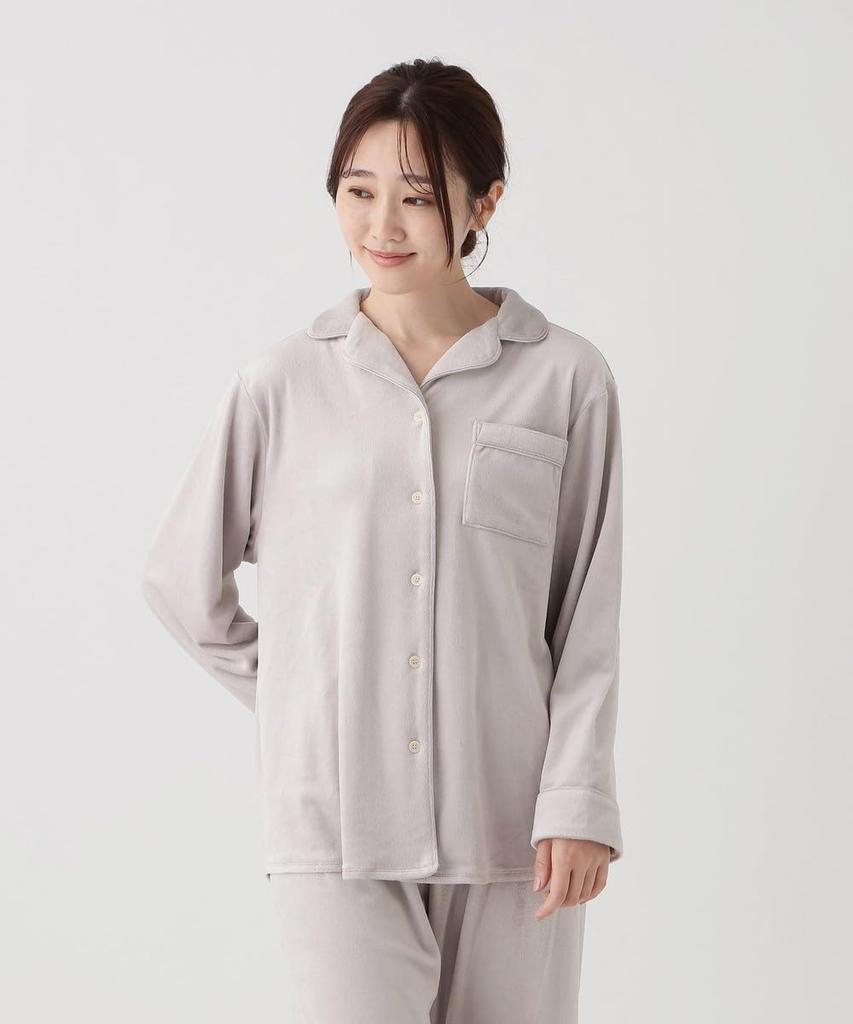 Afternoon Tea Living Set JP37 Velvet Pajama Beige Pajama/Loungewear Set,