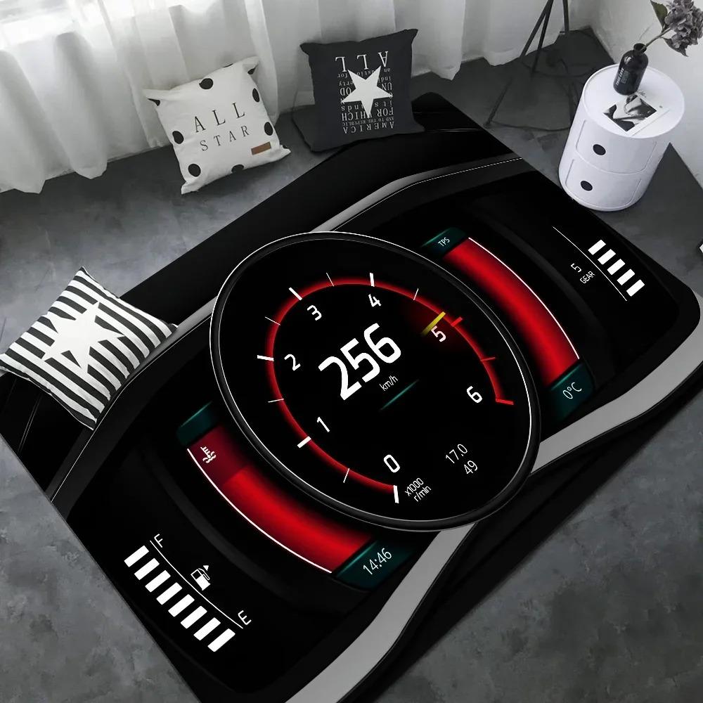 3D Панель приборов гоночного автомобиля Коврик для ванной Комната ребенка Декор спальни Балкон Противоскользящий коврик для двери Гостиная Приветственный коврик INS 40cm x 60cm