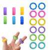 Texture 12Pcs Fidget Toys Sensory Rings For Kids Anxiety Stress Easing Toy Classroom Prizes Party Favors Bulk For Kids Adults Children's Birthday Gift