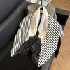 Fashion Twist Silk Scarf Color Block Printed Scarf Twill Silk Large Square Scarf 91x91cm Shawl Sunscreen Travel Headscarf