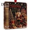 Decorative Holiday Money Gift Holder Christmas Cash Ornament, Acrylic for Cash, Funny Festive Box Xmas Tree Hanging Decoration Tree, Party Supplies
