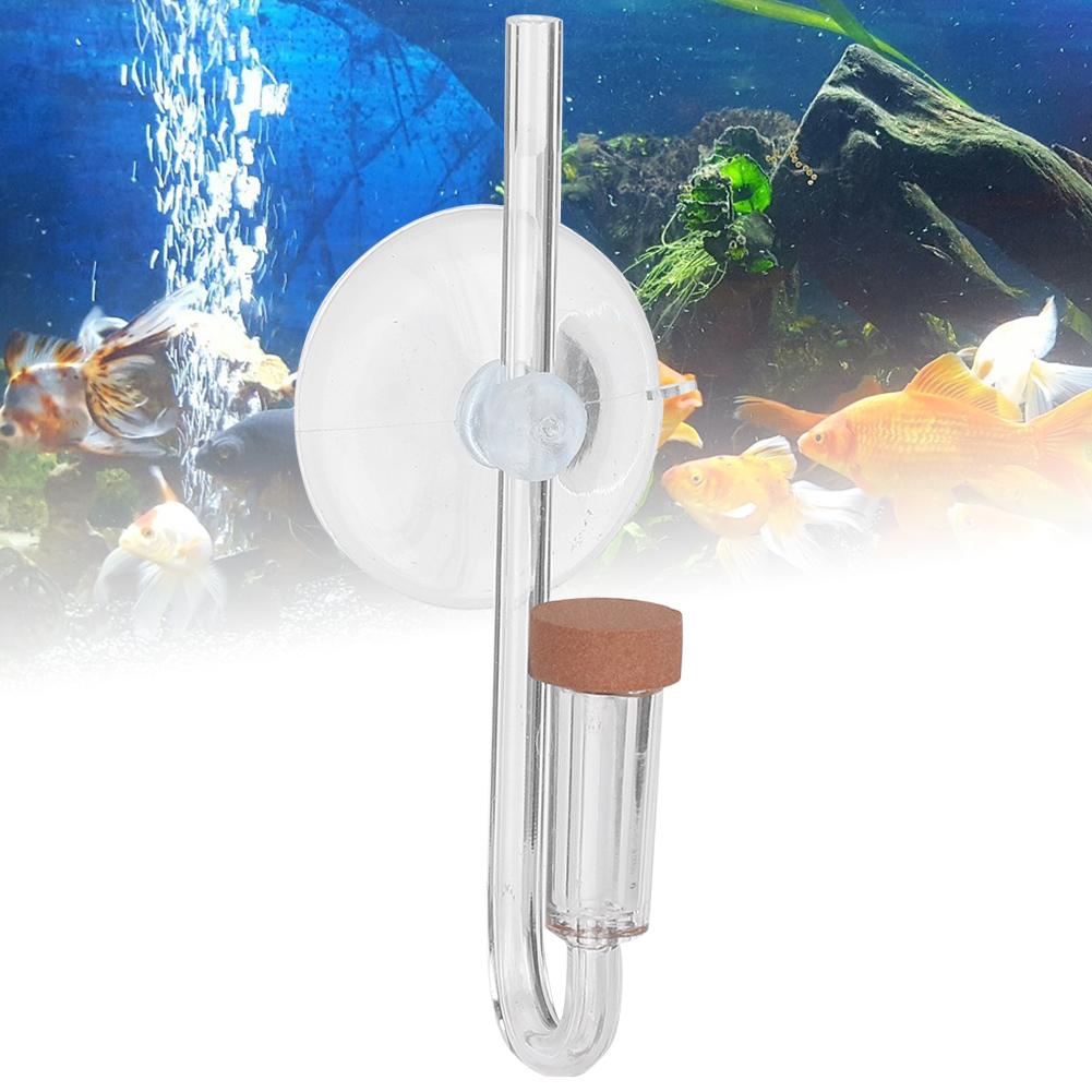 Ceramic CO2 Diffuser for Aquarium Fish Accessories with Bubble Recording Preparation U-Shaped Clear Acrylic CO2 Diffuser