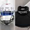 Hockey Helmet Gear Adjustable Headgear Ice Skate Roller Skating Match Practice Dryland Neck Guard