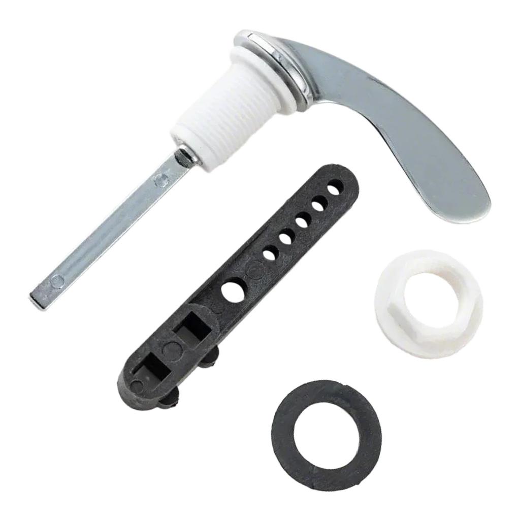 Zinc Alloy Toilet Flush Handle Toilet Handle Replacement Flush Lever Repair Replace Tank Flushers Handle Easy to Install