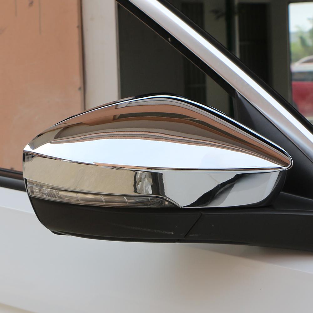 2st ABS bilbackspeglar paljettskydd för VW Volkswagen T-ROC TROC 2018 - 2023 Backspegeltillbehör