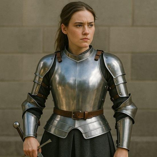 Women’s Medieval Steel Armor  Full Wearable Knight Breastplate  Arm Harness , SCA and Cosplay Armor Custom Fit