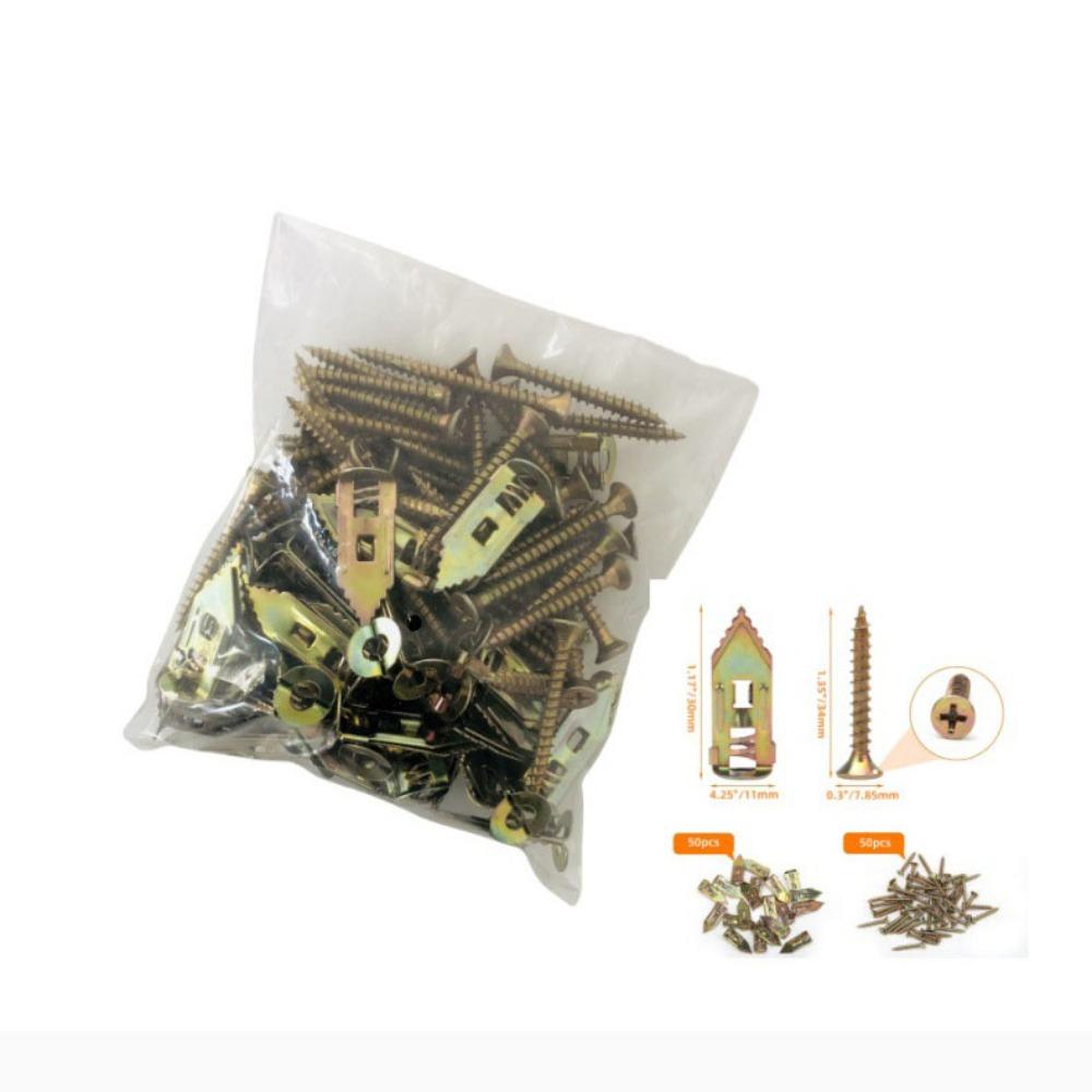 

Дюбель для пустотелых стен, забивной молотковый шуруп, саморезный комплект, гипсокартон Style 1