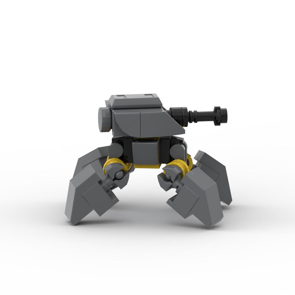 MOC Building Blocks Military WWII Series Quadruped Mech Robot Assembly Model Educational Toy for Boys Gift Collectible