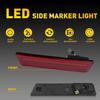 For 2008-14 Dodge Charger 11-14 Challenger Red LED Rear Bumper Side Marker Light