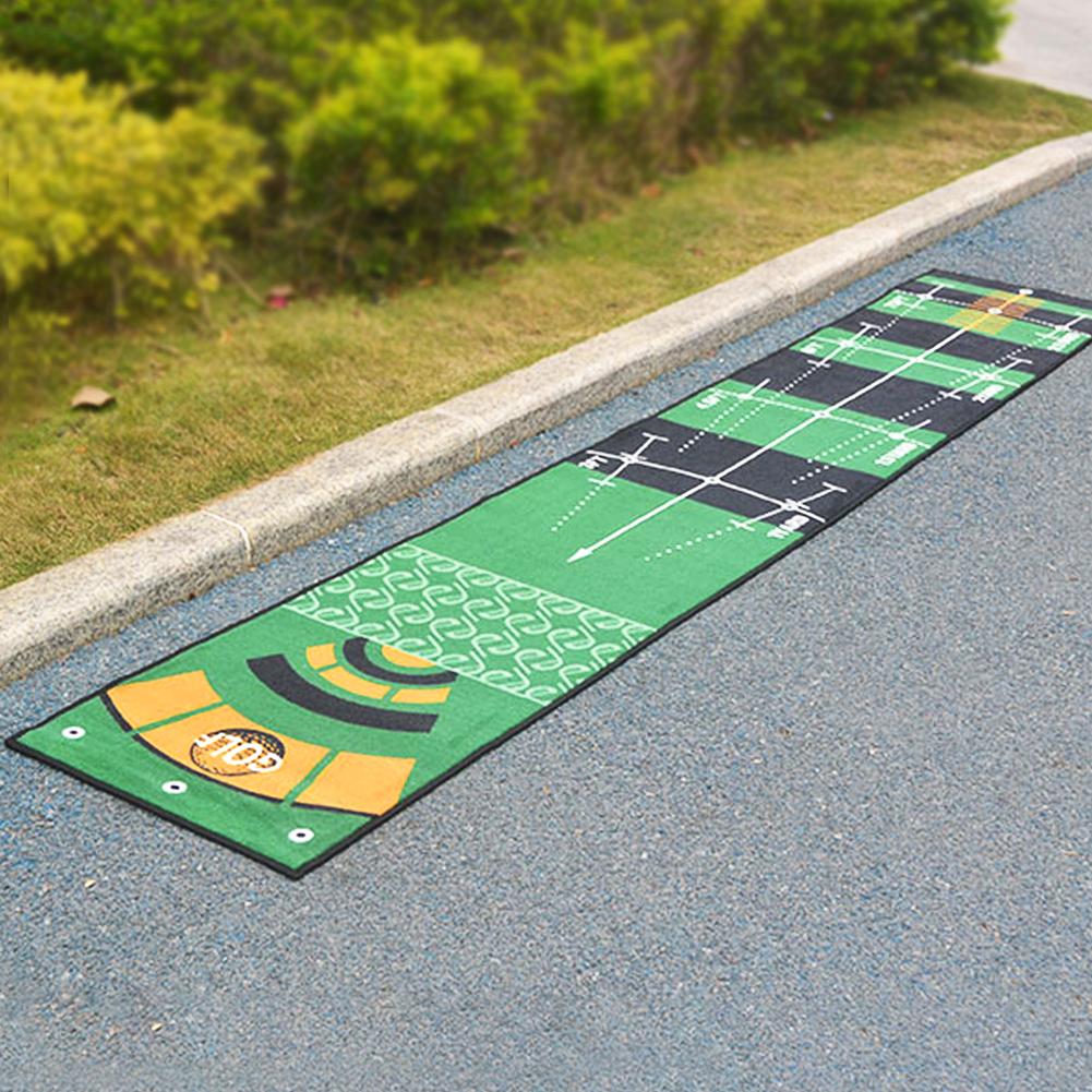 Golfmatte Mini Schiebestock Ballunterlage Putter Übung Divotgabel Trainer Zubehör Maschinenwaschbar