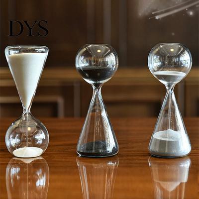 Orologi a clessidra decorativi, Clessidra da 15 minuti, Decorazione da scrivania per ufficio minimalista nordico, Timer per la casa, Regalo artistico in vetro per desktop, Sollievo dallo stress