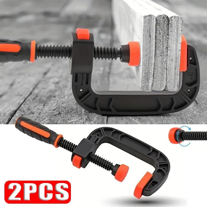 Woodworking Clamp G Type Strong F Type Splint Flat Nylon Clamping Device C Type Rocker Woodworking DIY Nylon Fixed Clamp