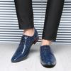 Men Crocodile Pattern Business Formal Casual Mirror Face Classic High-end Hairstylist Fashi Shoes