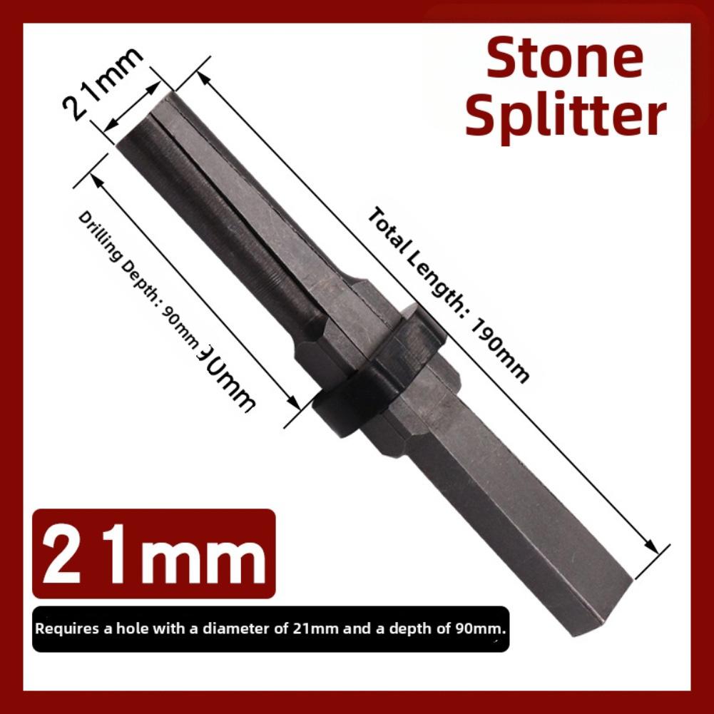 

Heavy Duty Stone Splitting Wedge Tool For Granite Concrete Rock,18mm-21mm Steel High Strength Steel Stone Breaker 105mm Length 21mm