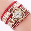 Bracelet Women Quartz Rhinestone Leather Wristwatches Clock Ladies Dress Watches Gift