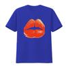 Red Kiss Lips T Shirt vintage Washed Breathable fashion streetwear Stylish Comfortable graphic Soft Unisex homme