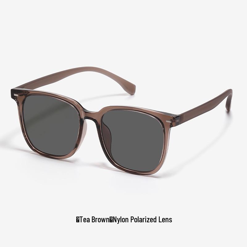 Retro Square Korean-Style Polarized Sunglasses for Women with UV Protection and Face-Slimming Effect