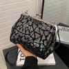 Romantic Wedding Clutch Bag Sparkling Ladies Evening Bag Large Capacity Sequin Design Crossbody Bag Clip-Tatchel Tote Hand Bag