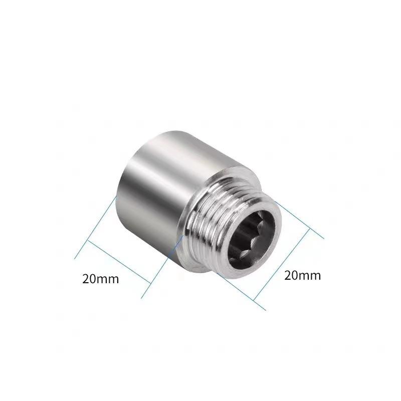 Stainless Steel Tube Extension Pipe Silver 10-60mm Bathroom Accessories Fittings for Water Pipes for Plumbing System